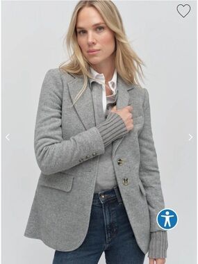 Favorite Daughter The City Blazer in Frost Gray
